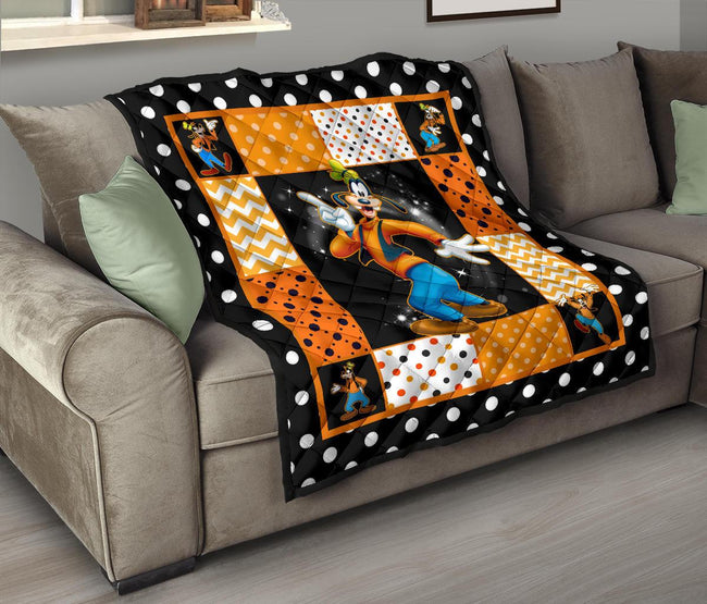 Goofy Quilt Blanket Cute Cartoon Fan Gift Idea 9 - PerfectIvy