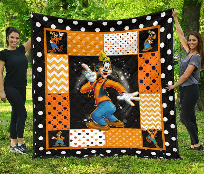 Goofy Quilt Blanket Cute Cartoon Fan Gift Idea 1 - PerfectIvy