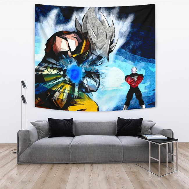 Graphic Art Goku Vs Jiren Tapestry For Dragon Ball Fan Gift 4 - PerfectIvy