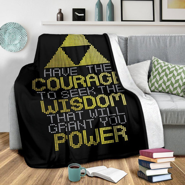 Have The Courage To Seek The Wisdom Blanket Legend Of Zelda 3 - PerfectIvy