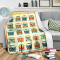 Hippie Van Car Fleece Blanket Funny Gift Idea 3 - PerfectIvy