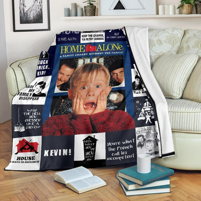 Home Alone Fleece Blanket Funny Gift For Movies Fan 2 - PerfectIvy