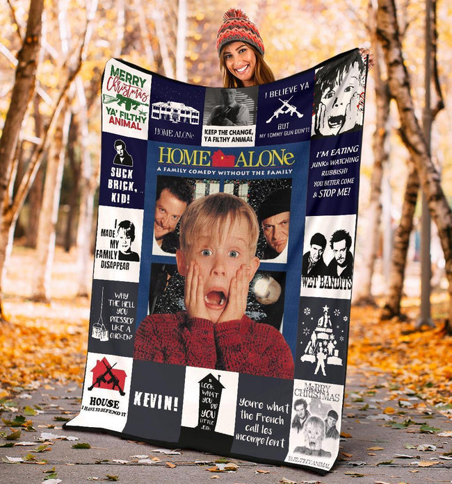 Home Alone Fleece Blanket Funny Gift For Movies Fan 5 - PerfectIvy