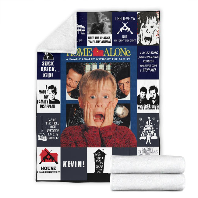 Home Alone Fleece Blanket Funny Gift For Movies Fan 7 - PerfectIvy