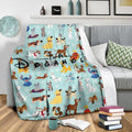 I'm A Dogaholic Fleece Blanket Funny For Dog Lover 3 - PerfectIvy