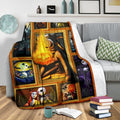 Jack Skellington Hold Fire Fleece Blanket Gift Idea For Fan 3 - PerfectIvy