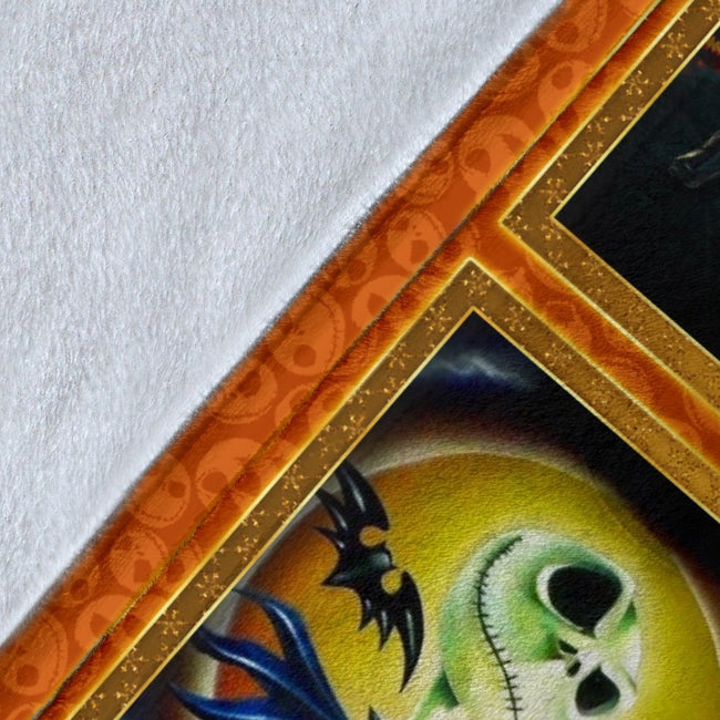 Jack Skellington Hold Fire Fleece Blanket Gift Idea For Fan 5 - PerfectIvy