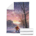 Keep On Believing Winnie The Pooh Fleece Blanket 4 - PerfectIvy