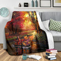 Lake Trip Winnie The Pooh Fleece Blanket Gift Idea 3 - PerfectIvy