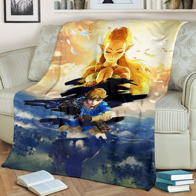 Legend Of Zelda Fleece Blanket Breath Of The Wild For Bedding Decor 2 - PerfectIvy