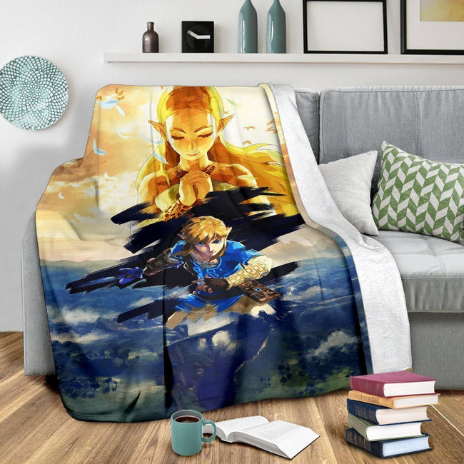 Legend Of Zelda Fleece Blanket Breath Of The Wild For Bedding Decor 3 - PerfectIvy