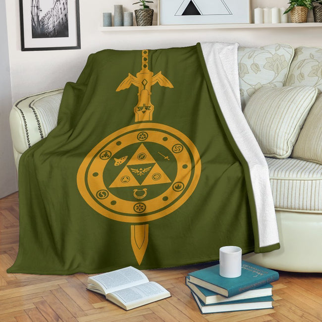 Legend Of Zelda Fleece Blanket Sword And Shield 2 - PerfectIvy
