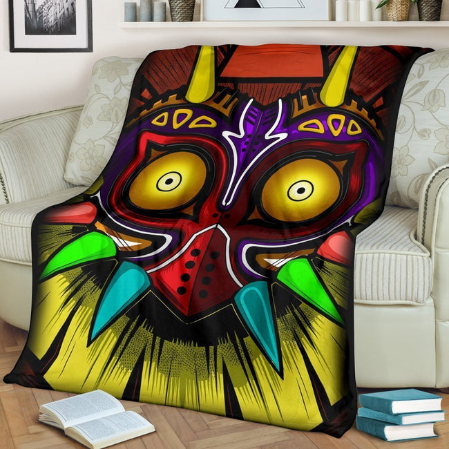 Legend Of Zelda Majora's Mask Fleece Blanket Gamer Fan Gift 2 - PerfectIvy