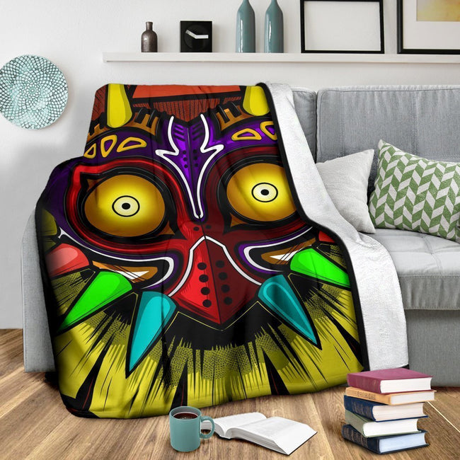 Legend Of Zelda Majora's Mask Fleece Blanket Gamer Fan Gift 3 - PerfectIvy