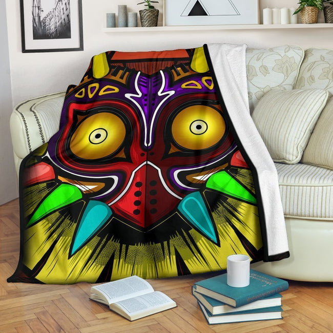 Legend Of Zelda Majora's Mask Fleece Blanket Gamer Fan Gift 1 - PerfectIvy