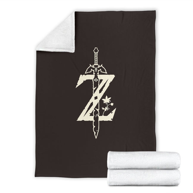 Legend Of Zelda Sword Symbol Fleece Blanket Bedding Decor Gift 4 - PerfectIvy