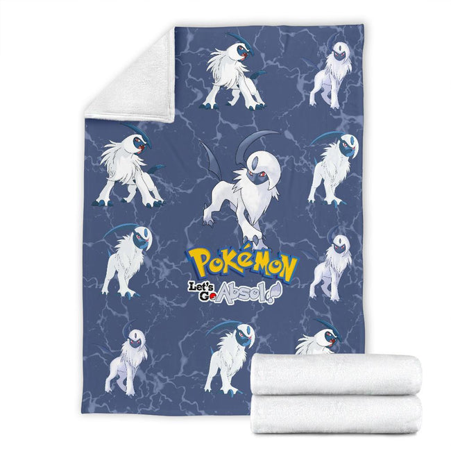 Let's Go Absol Pokemon Fleece Blanket Funny Gift For Fan 7 - PerfectIvy
