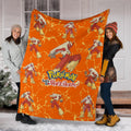 Let's Go Blaziken Pokemon Fleece Blanket Fan Gift Idea 6 - PerfectIvy