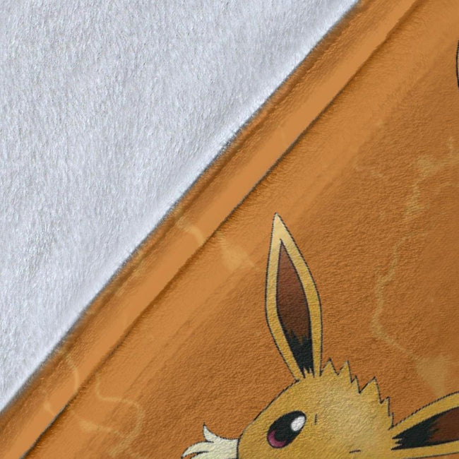 Let's Go Eevee Pokemon Fleece Blanket Funny Gift For Fan 8 - PerfectIvy