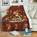 Let's Go Infernape Fleece Blanket Funny Poke Fan Gift Idea 2 - PerfectIvy