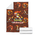 Let's Go Infernape Fleece Blanket Funny Poke Fan Gift Idea 7 - PerfectIvy