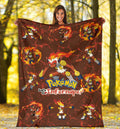 Let's Go Infernape Fleece Blanket Funny Poke Fan Gift Idea 1 - PerfectIvy