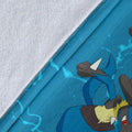 Let's Go Lucario Pokemon Fleece Blanket Funny Gift Idea 8 - PerfectIvy