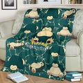Let's Go Snorlax Fleece Blanket Funny Gift Idea Poke Lazy Fan 3 - PerfectIvy