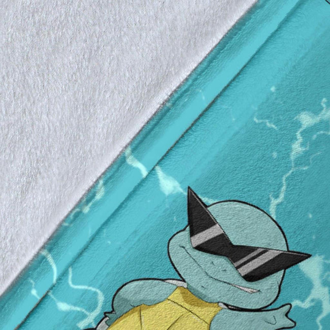 Let's Go Squirtle Pokemon Fleece Blanket Funny Gift Idea 8 - PerfectIvy