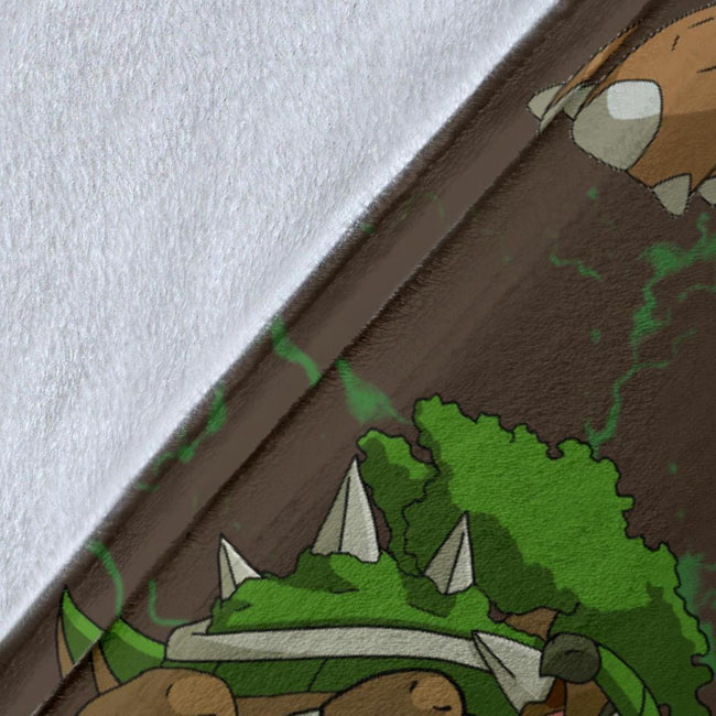 Let's Go Torterra Pokemon Fleece Blanket Funny Gift For Fan 8 - PerfectIvy