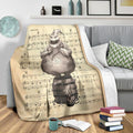 Lyric Grim Grinning Ghost Oogie Boogie Fleece Blanket 3 - PerfectIvy