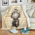 Lyric Grim Grinning Ghost Oogie Boogie Fleece Blanket 1 - PerfectIvy