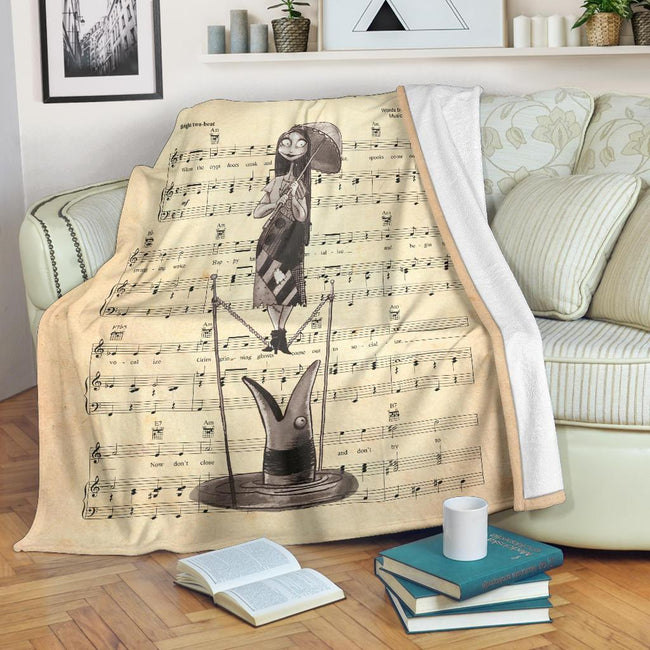 Lyric Grim Grinning Ghost Sally Fleece Blanket 1 - PerfectIvy