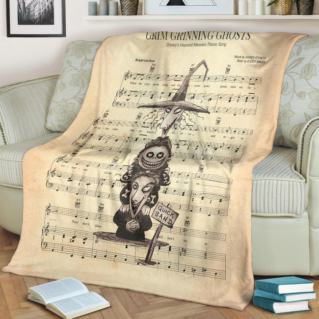 Lyric Grim Grinning Ghost Shock Fleece Blanket 2 - PerfectIvy