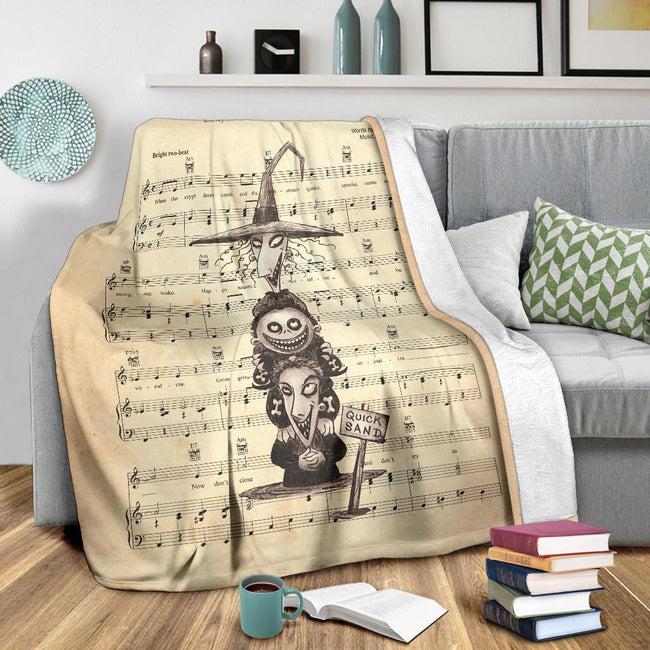 Lyric Grim Grinning Ghost Shock Fleece Blanket 3 - PerfectIvy