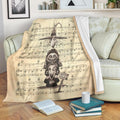 Lyric Grim Grinning Ghost Shock Fleece Blanket 1 - PerfectIvy