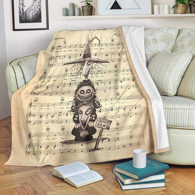 Lyric Grim Grinning Ghost Shock Fleece Blanket 1 - PerfectIvy