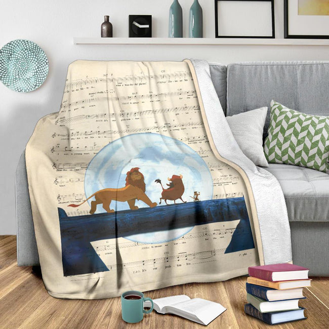 Lyric Hakuna Matata Lion King Fleece Blanket For Bedding Decor 3 - PerfectIvy