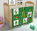 Merry Xmas Turtle Quilt Blanket Funny Xmas Gift Turtle Lover 12 - PerfectIvy