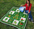 Merry Xmas Turtle Quilt Blanket Funny Xmas Gift Turtle Lover 6 - PerfectIvy