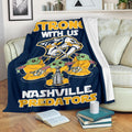 Nashville Predators Baby Yoda Fleece Blanket The Force Strong 2 - PerfectIvy