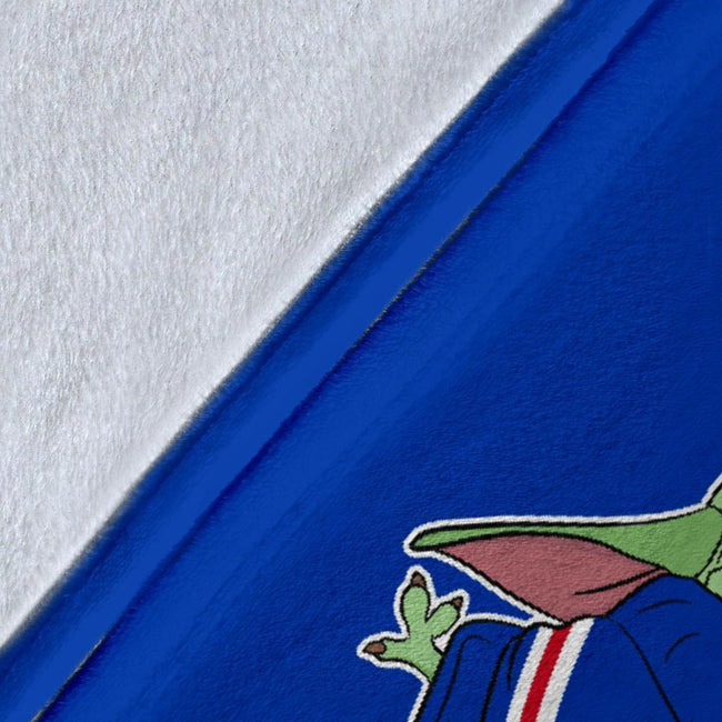 New York Rangers Baby Yoda Fleece Blanket The Force Strong 8 - PerfectIvy