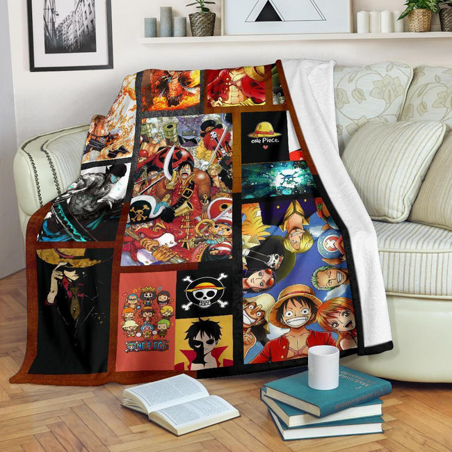 One Piece Fleece Blanket Anime Fan Gift Idea 2 - PerfectIvy