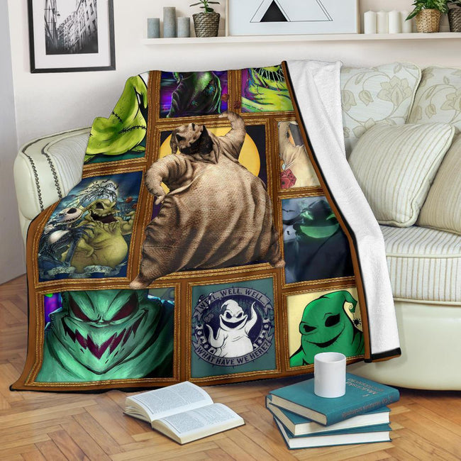 Oogie Boogie Fleece Blanket The Nightmare Fan Gift Idea 2 - PerfectIvy