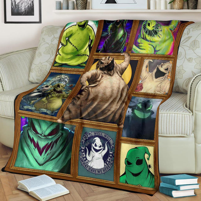 Oogie Boogie Fleece Blanket The Nightmare Fan Gift Idea 3 - PerfectIvy
