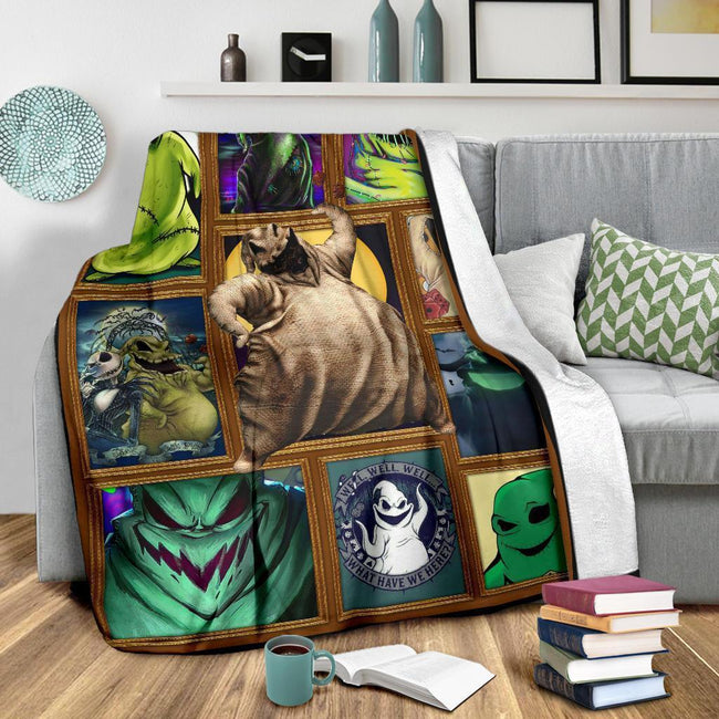 Oogie Boogie Fleece Blanket The Nightmare Fan Gift Idea 4 - PerfectIvy