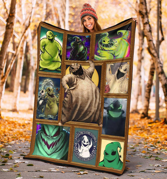 Oogie Boogie Fleece Blanket The Nightmare Fan Gift Idea 5 - PerfectIvy
