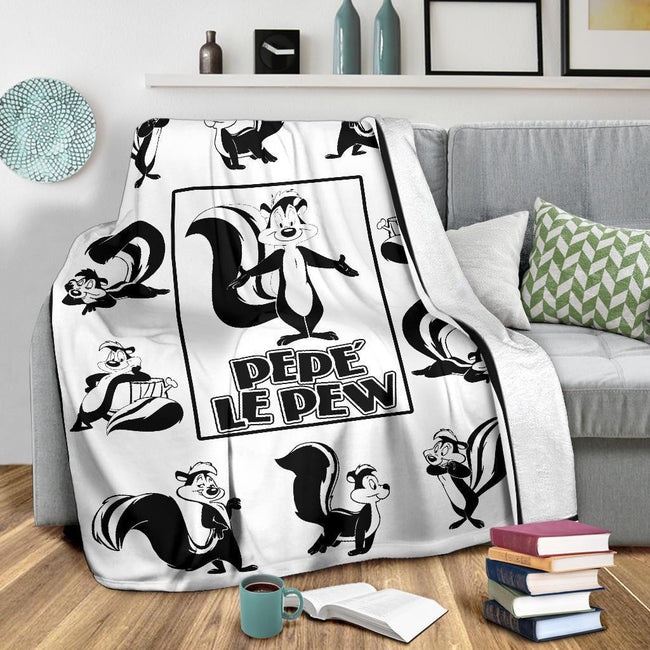 Pepe Le Pew Fleece Blanket Looney Tunes Fan Gift 5 - PerfectIvy