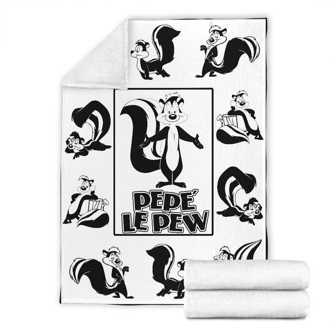 Pepe Le Pew Fleece Blanket Looney Tunes Fan Gift 7 - PerfectIvy