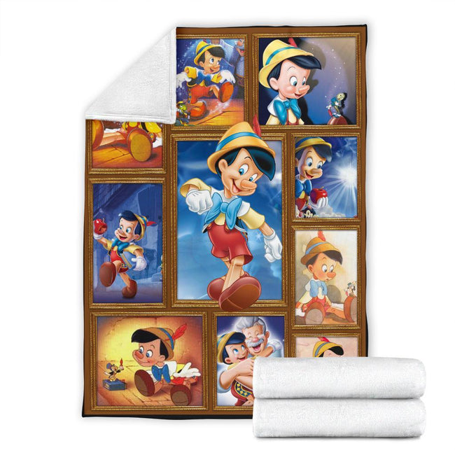 Pinocchio Fleece Blanket Amazing Cartoon Fan Gift Idea 7 - PerfectIvy